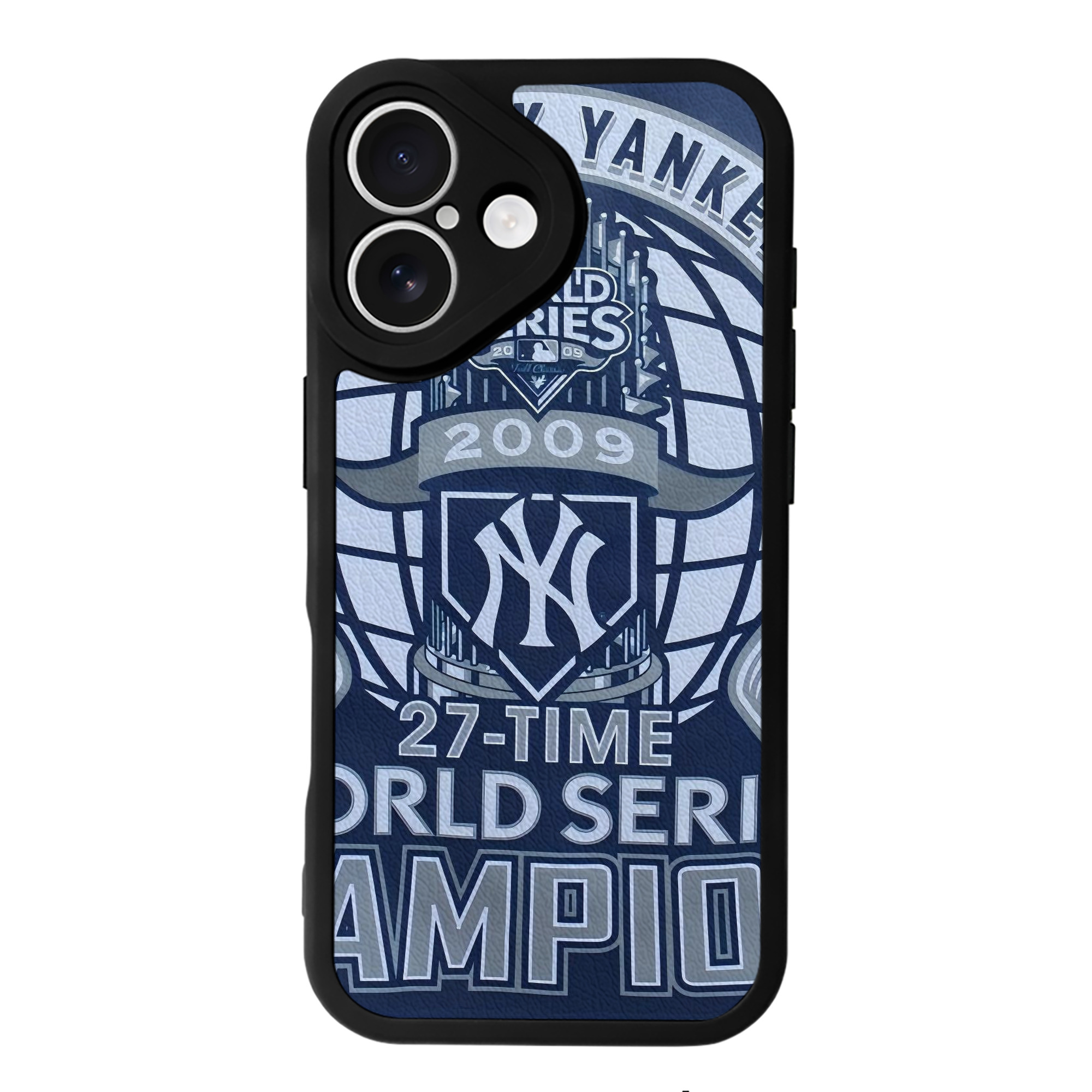 New York Yankees 270 IPhone 16 Silicone Leather Case – UV Print, Lambskin Texture – Perfect Fit, Wireless Charging Compatible, Scratch Resistant, Precise Cutouts – Stylish Protection For IPhone 16